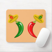 Dag van de Dode Mexicaanse Chilis Muismat (Met muis)