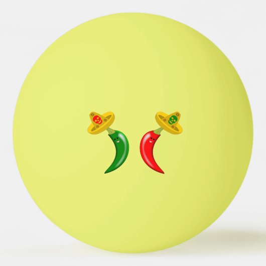 Dag van de Dode Mexicaanse Chilis Pingpongbal (Achterkant)