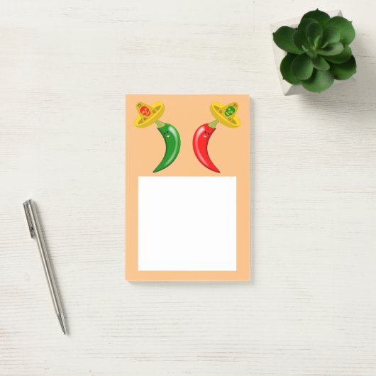 Dag van de Dode Mexicaanse Chilis Post-it® Notes (Kantoor)