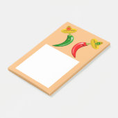 Dag van de Dode Mexicaanse Chilis Post-it® Notes (Schuin)