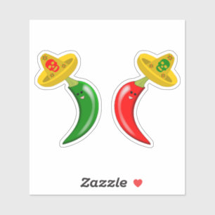 Dag van de Dode Mexicaanse Chilis Sticker