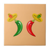 Dag van de Dode Mexicaanse Chilis Tegeltje (Voorkant)