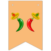 Dag van de Dode Mexicaanse Chilis Vlaggetjes (Eerste vlag)