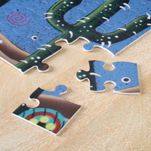 Dag van de dode Mexicaanse kunst door Lori Everett Legpuzzel (Zijkant)