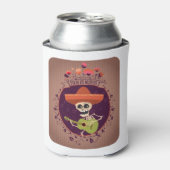 Dag van de dode Mexicaanse skelet Blikjeskoeler (Blikje Voorkant)