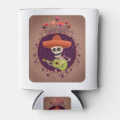 Dag van de dode Mexicaanse skelet Blikjeskoeler (Voorkant)
