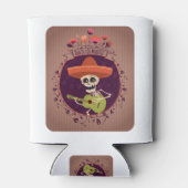 Dag van de dode Mexicaanse skelet Blikjeskoeler (Achterkant)