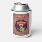 Dag van de dode Mexicaanse skelet Blikjeskoeler (Blikje Achterkant)