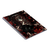 Dag van de Dode Mexicaanse Sugar Skull Meisje Red  Notitieboek (Rechterzijde)