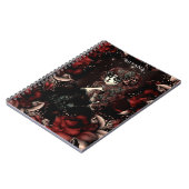 Dag van de Dode Mexicaanse Sugar Skull Meisje Red  Notitieboek (Linkerzijde)