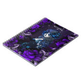 Dag van de dode Mexicaanse Suikermeeuw Blauw Notitieboek (Linkerzijde)