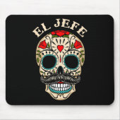 Dag van de dode Mexico El Jefe Boss Sugar Skull Ha Muismat (Voorkant)