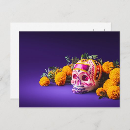 Dag van de Dode Motif Briefkaart (Voorkant / Achterkant)