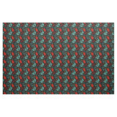 Dag van de Dode Mozaïsche Kunst Rood & Blauw Stof (Yard (91,4 cm))