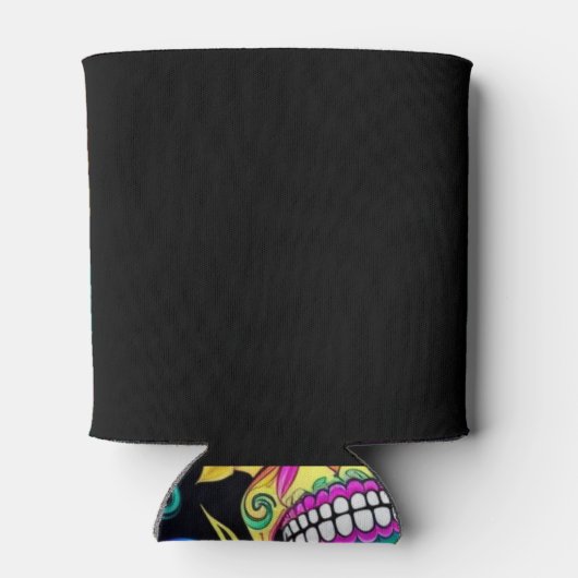 Dag van de Dode Neon Sugar Skulls Blikjeskoeler (Achterkant)