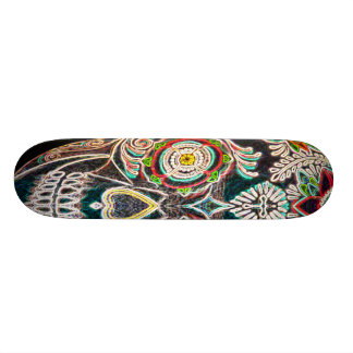 Dag van de dode neongloed persoonlijk skateboard