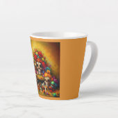 Dag van de Dode Offrendas 1 Latte Mok (Rechterhoek)