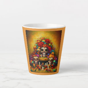 Dag van de Dode Offrendas 1 Latte Mok