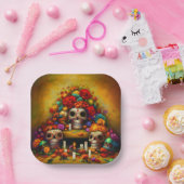 Dag van de Dode Offrendas 1 Papieren Bordje (Feest)