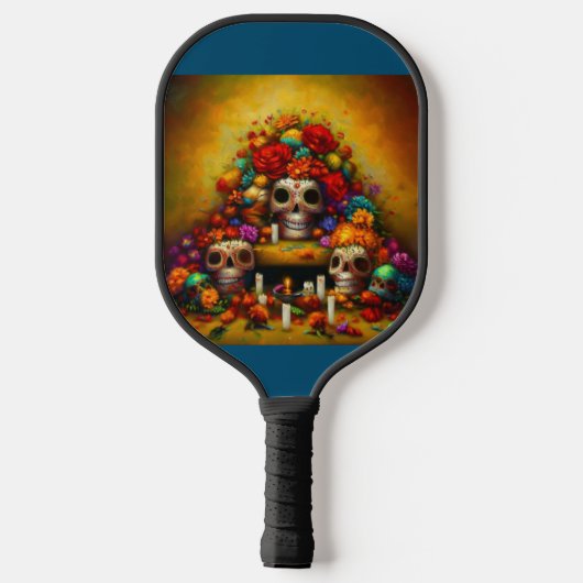Dag van de Dode Offrendas (1) Pickleball Paddle (Achterkant)