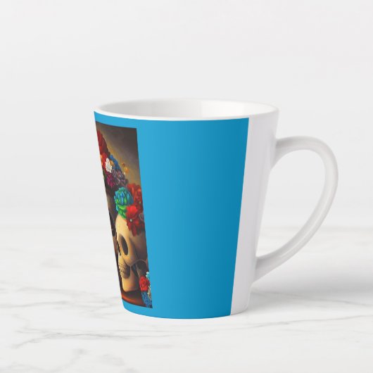 Dag van de Dode Offrendas 2 Latte Mok (Rechts)