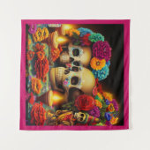 Dag van de Dode Offrendas 3 Wandkleed (Voorkant (horizontaal))