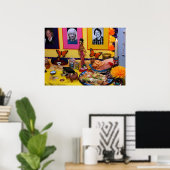 Dag van de Dode Ofrenda Display Poster (Thuiskantoor)
