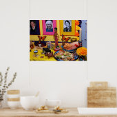 Dag van de Dode Ofrenda Display Poster (Keuken)