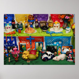 Dag van de Dode Ofrenda Poster