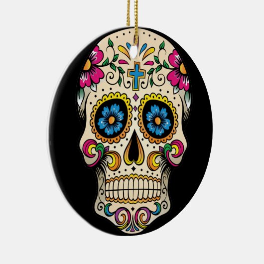 Dag van de dode Ornament van de schedel (Rechts)