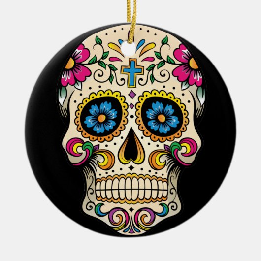 Dag van de dode Ornament van de schedel (Voorkant)