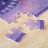 Dag van de dode paarse rozen en vlinders Renee Legpuzzel (Zijkant)