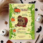 Dag van de Dode Paren Halloween Spooky Party Kaart