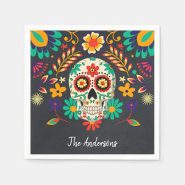 Dag van de dode partij Halloween Servet