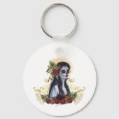 Dag van de dode pauwenkunst van Renee Lavoie Sleutelhanger (Voorkant)