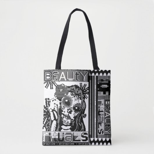Dag van de Dode Pixel Art Tote Bag (Voorkant)