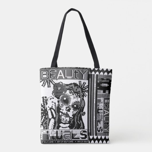 Dag van de Dode Pixel Art Tote Bag (Achterkant)