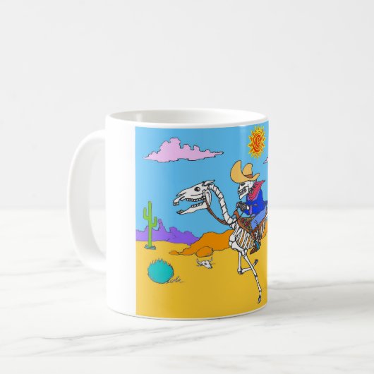 Dag van de dode Pony Express Mok (Voorkant links)