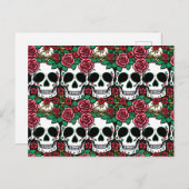 Dag van de Dode Post Kaart - Halloween (Voorkant / Achterkant)