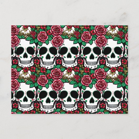 Dag van de Dode Post Kaart - Halloween (Voorkant)