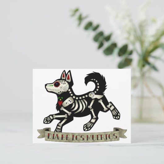 Dag van de dode puppy briefkaart (Staand voorkant)