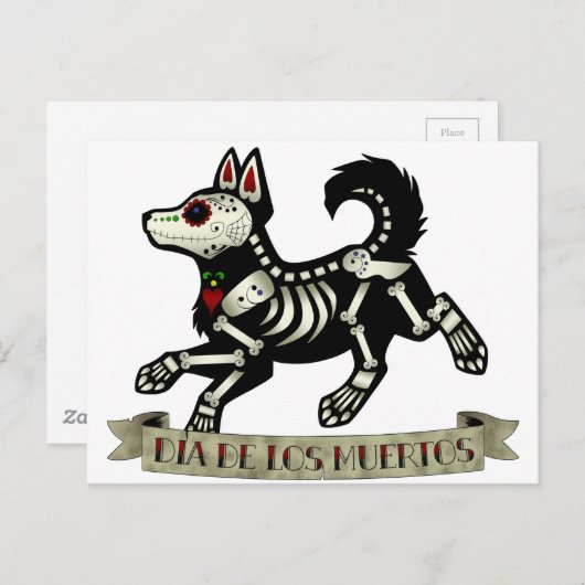 Dag van de dode puppy briefkaart (Voorkant / Achterkant)