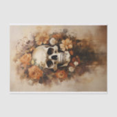 Dag van de Dode Schedel 1 Decoupage papier (Voorkant)