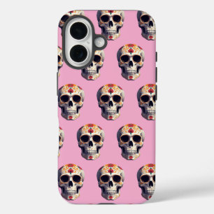 Dag van de dode schedel 2 iPhone 16 hoesje