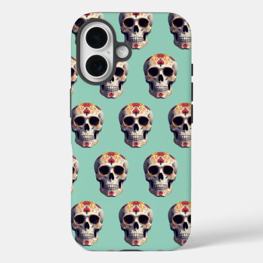 Dag van de dode schedel 2 Case-Mate iPhone case (Achterkant)