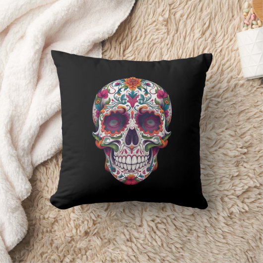 Dag van de dode schedel 4 kussen (Deken)