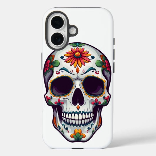 Dag van de dode schedel Case-Mate iPhone case (Achterkant)