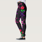 Dag van de Dode Schedel en Botten Leggings (Links)