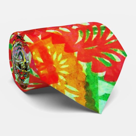 Dag van de dode schedel - Gele Stropdas van de sch (Opgerold)