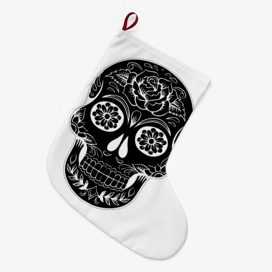 Dag van de dode schedel grote kerstsok (Voorkant (Hangend))
